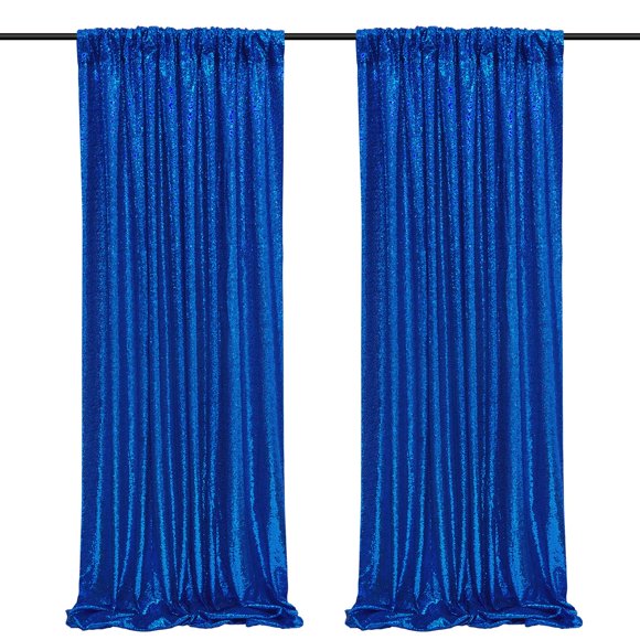 Telón de fondo SoarDream, lentejuelas azul marino, 61 x 244 cm, 2 unidades