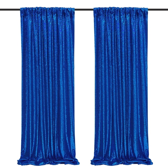 Telón de fondo SoarDream, lentejuelas azul marino, 61 x 244 cm, 2 unidades