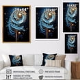 thumbnail image 4 of Designart "Nebula of White and Blue Planet" Astronomy & Space Canvas Wall Art - Global Blue Planets Entryway Wall Art, 4 of 6