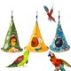 thumbnail image 2 of 10 m *2 cm black Hamaca columpio para loros, cama colgante para mascotas, Reptiles, tienda para loros, diseño de hamaca, 2 of 5