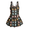 thumbnail image 4 of Tutolipy Easter Egg Floral Print Sleeveless Bathing Suit, Skirt Girls Swimsuit One Piece with Attached Skirt for Kids, Easy Care Girls One Piece Swimsuit Size 5-6 Years, 4 of 8