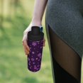thumbnail image 6 of Gaeub Purple Snow Flakes Print Stainless Steel Water Bottle,18oz Sports Insulated Kettle for Women Men,Suitable as a Gift, 6 of 7