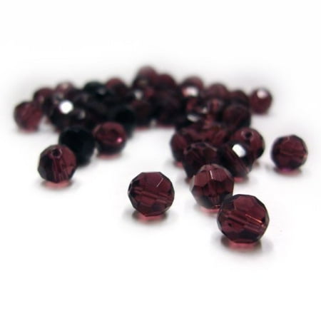 - Crystal Beads 10mm Round Faceted Prisms with Center hole, 100 Pcs (Colors Available)