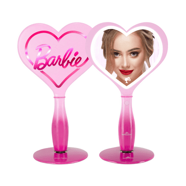 Impressions Vanity Barbie LED Handheld Makeup Mirror with Standing Base