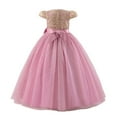 thumbnail image 3 of BintaRealwax Flower Girl's Dress Princess Puffy Tulle Dresses Bridesmaid Wedding Birthday Party Maxi Prom Gown for Kids, 3 of 3