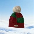 thumbnail image 5 of BFHHYA 2Pcs Kids Christmas Hat Scarf Set Winter Knit Warm Soft Pom-Pom Beanie Scarf Gift Set for Boys Girls and Toddlers 1.5-6Y, 5 of 6