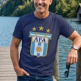 thumbnail image 4 of Jollimate Argentina Football Crest Men's Graphic T-Shirt, Distressed AFA Soccer Fan Casual Short Sleeve Tee, Sports Supporter Gift for Men, 4 of 6