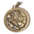 thumbnail image 2 of St. Anthony / St. Christopher- Bronze medal(3.2cm-1.3" diameter), 2 of 2