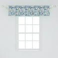 thumbnail image 2 of Ambesonne Yellow and Blue Window Valance, Mosaic Azulejo, 54" X 12", Violet Blue Mustard, 2 of 3