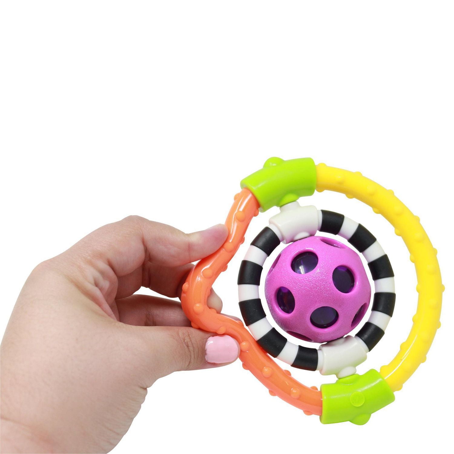 Sassy® Spin & Chew Ring Hochet