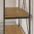thumbnail image 4 of Ironworks 5 Shelf Bookcase in Vintage Golden Pine - Engineered Wood, 4 of 7
