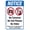 Warning Sign 2, variant on Notice No Cameras No Cell Phone No Video Sign 8"x12" - Security Metal Wall Decor for Business Office Yard Street Road Home Caution