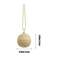 thumbnail image 3 of Guanhe 3Pcs Christmas Wooden Snowflake Ornaments Bells Christmas Ball Hanging for Xmas Tree Decorations, 3 of 8
