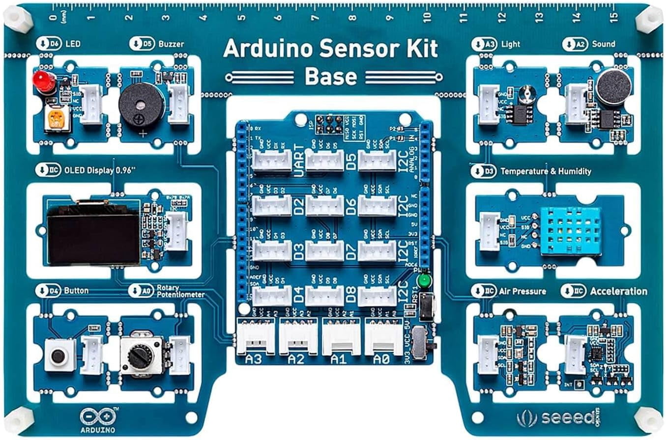 Arduino TPX00031  Sensor Kit - Base Essential Sensors for Beginners, Includes 10+ Sensors for DIY Projects & Learning