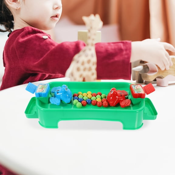LOLIPPYY Frog Shaped Bean Eating Toys Set for Board Games, Fun Interactive Play Accessories for Kids and Family