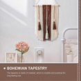 thumbnail image 3 of Wall Tapestry Bohemian Style for Decor 2Pcs Hand-Knitted Tassel Hanging, 3 of 5
