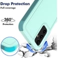 thumbnail image 2 of for Samsung Galaxy A14 5G Case: Dual Layer Protective Heavy Duty Cell Phone Cover Shockproof Rugged with Screen Protector - Military Protection Bumper Tough - Galaxy A14 5G 2023, 6.6inch, Green, 2 of 14