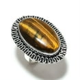 thumbnail image 2 of Tiger Eye Gemstone Handmade 925 Sterling Silver Jewelry Ring Size 7, 2 of 2