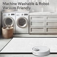 thumbnail image 5 of ODIKA 5'x7' Machine Washable Non-Slip Area Rug, Minimalist White High Traffic Rug with Pad, White, 1050884, 5 of 8