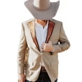 thumbnail image 4 of Traje casual ajustado para hombre Traje de vaquero Traje formal Traje casual ajustado, 4 of 5