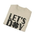 thumbnail image 5 of Let's Day Drink, Gildan Unisex Softstyle Shirt, Shamrock Graphic Tee, S-3XL, 5 of 5