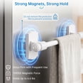 thumbnail image 2 of Sindcom 1 Pack Magnetic Curtain Rod, 16 to 28 Inches Adjustable Strong Magnet Bar for Door, Classroom Whiteboard, and Any Metal Space, No Drill Required, White, 2 of 7
