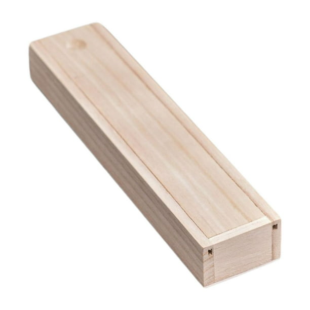 Caja de almacenamiento de madera con tapa deslizante, caja de madera, cajas de regalo, almacenamiento de bricolaje, regalo, joyería 23x5x3cm