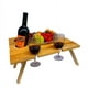 thumbnail image 5 of Mesa de picnic plegable de madera, mesa de vino plegable para exteriores, soporte de picnic, mesa de vino cuadrada de madera, 5 of 5