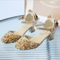 thumbnail image 4 of Zecgelong Girls High Heel Glitter Shoes Little Kid Big Kid 3-10 Years Formal Party Performance Dance Footwear, 4 of 5