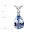 thumbnail image 2 of Star K� Large 14x10mm Pear Shape Simulated Aquamarine Pendant Necklace, 2 of 8