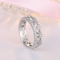 thumbnail image 4 of Xihbxyly Anillo En Forma de Corazón, Diseño Moderno y Ahuecado, con Detalles Brillantes de Circonita Cúbica, Ajuste Cómodo y Ajustable, Un Regalo Especial para Cualquier Ocasión, Ideal para Hombres,, 4 of 5