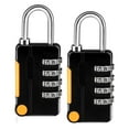 thumbnail image 1 of Combination Padlock, 2 Pack Small Waterproof Padlocks for School Gym Locker, Gate, Shed, 4 Digit Code Security Locks, 1 of 7
