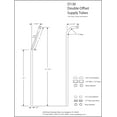 thumbnail image 2 of Westbrass D136-05 1/2" x 21-1/2" Double Offset Bath Supply Lines for Clawfoot or Freestanding Bathtubs, Polished Nickel, 2 of 4