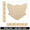 thumbnail image 2 of Fox Face Solid Wood Shape Unfinished Piece Cutout Craft DIY Projects - 4.70 Inch Size - 1/4 Inch Thick, 2 of 7