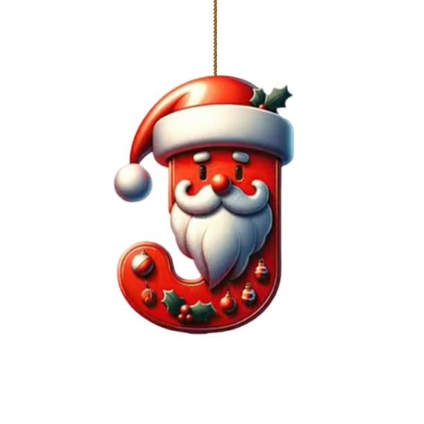 Decoraciones Del Árbol de Navidad Decoración Del Árbol de Navidad de 26 Letras Decoración Del Árbol de Navidad Colgante Decoración Del Árbol de Navidad Personalizada