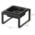 thumbnail image 6 of Yamazaki Home Single Pet Food Bowl - Two Styles, Black, Steel + Ceramic, Tall, 1.25, Dishwasher Safe (Bowls Only), No Assembly, 6 of 6