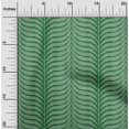 thumbnail image 1 of oneOone Cotton Poplin Twill Green Fabric Leaves & Geometric Block Craft Projects Decor Fabric Printed By The Yard 56 Inch Wide, 1 of 4