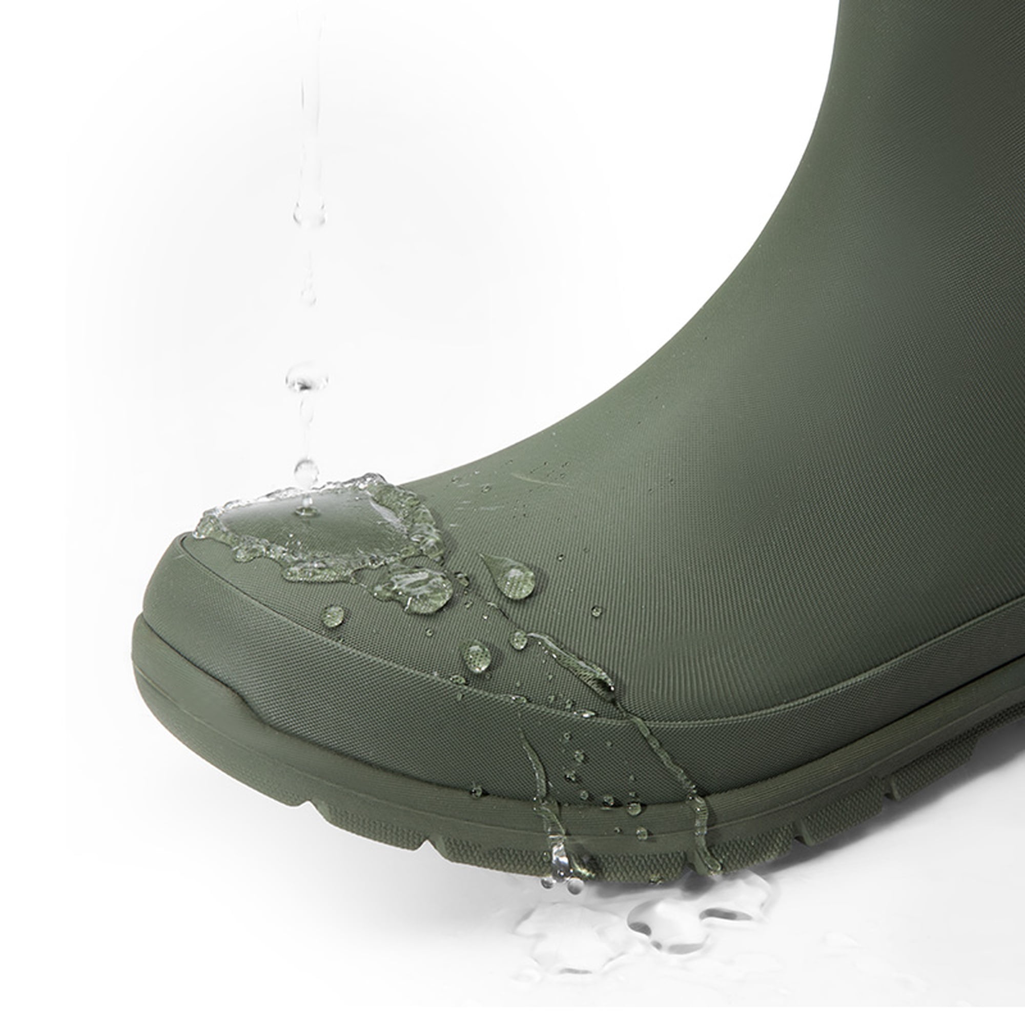 DREAM PAIRS Women's Waterproof Chelsea Rain Boots, Slip-Resistant Ankle Rubber Boots for Outdoor Wear