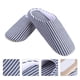thumbnail image 3 of EeaseMX Pantuflas acogedoras de rayas azules, estilo japonés, para adultos, suaves y cálidas, para otoño e invierno (talla XL, talla 42-43), 3 of 7
