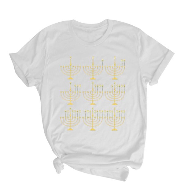 Blusas de Manga Corta para las Mujeres Divertida Impresión Cuello Redondo Camiseta Vintage, Blusas de Primavera para las Mujeres