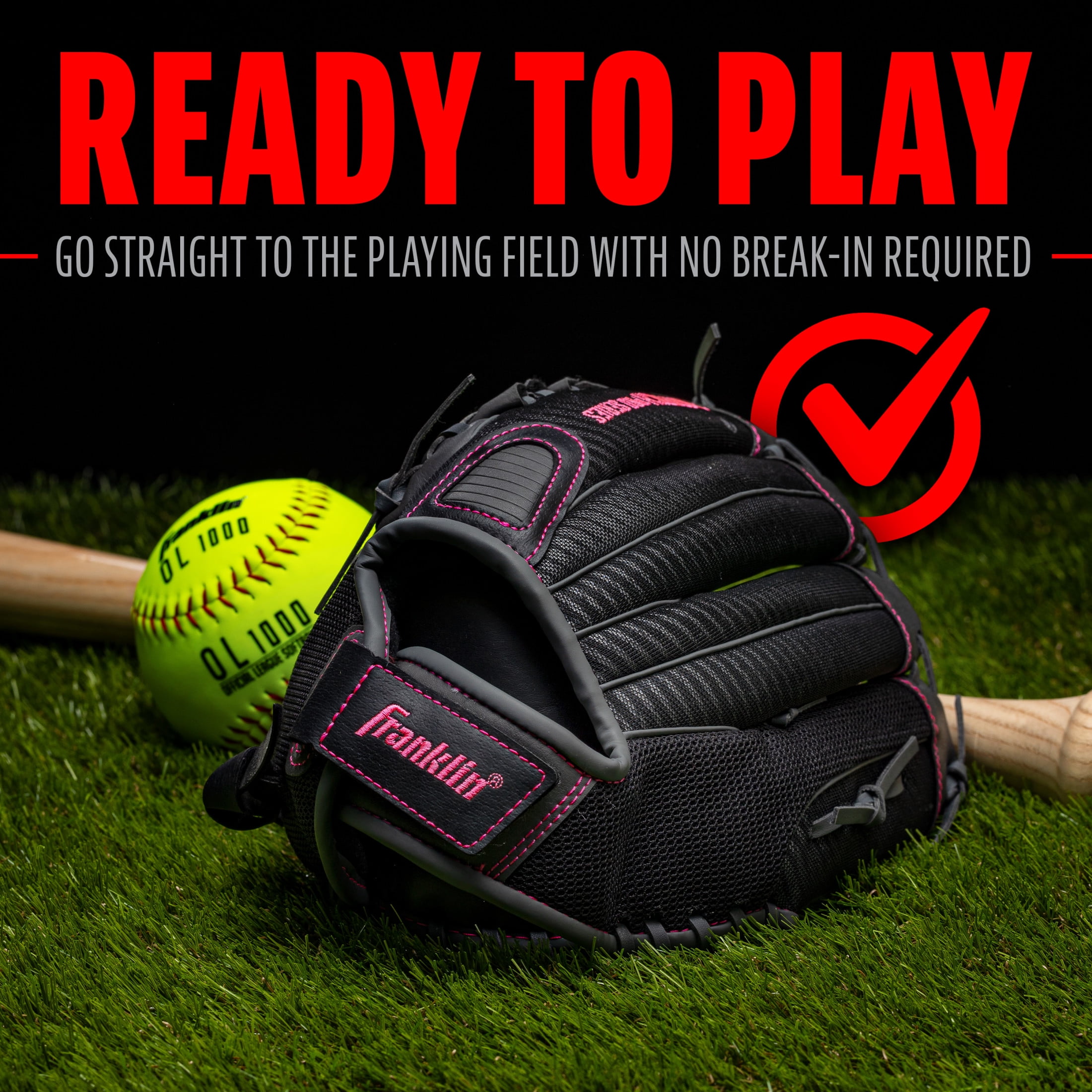Franklin Sports Pro Series Adult 8.8" Softball All-Purpose Glove (Left Hand Throw)