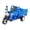 Light Blue, variant on Simulation Tricycle Model Toy, Movable Doors for Loading, Steerable Front Wheels, Realistic Freight Vehicle Design, Durable Plastic, Blue