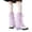 A-Purple70, variant on Socks Women's Multi-Color Tiered Ruffle Mesh Leg Sheer Tulle Layered Leg Covers Stackable Socks Daily Wear