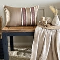 thumbnail image 2 of The HomeCentric Decorative Pillow Covers Beige Pack of 2, 12"x24" (30x60 cm) Lumbar Pillow Cover, Linen Blend Lace, Linen Blend Oblong Cushion Covers, Solid Contemporary - Ayat, 2 of 10