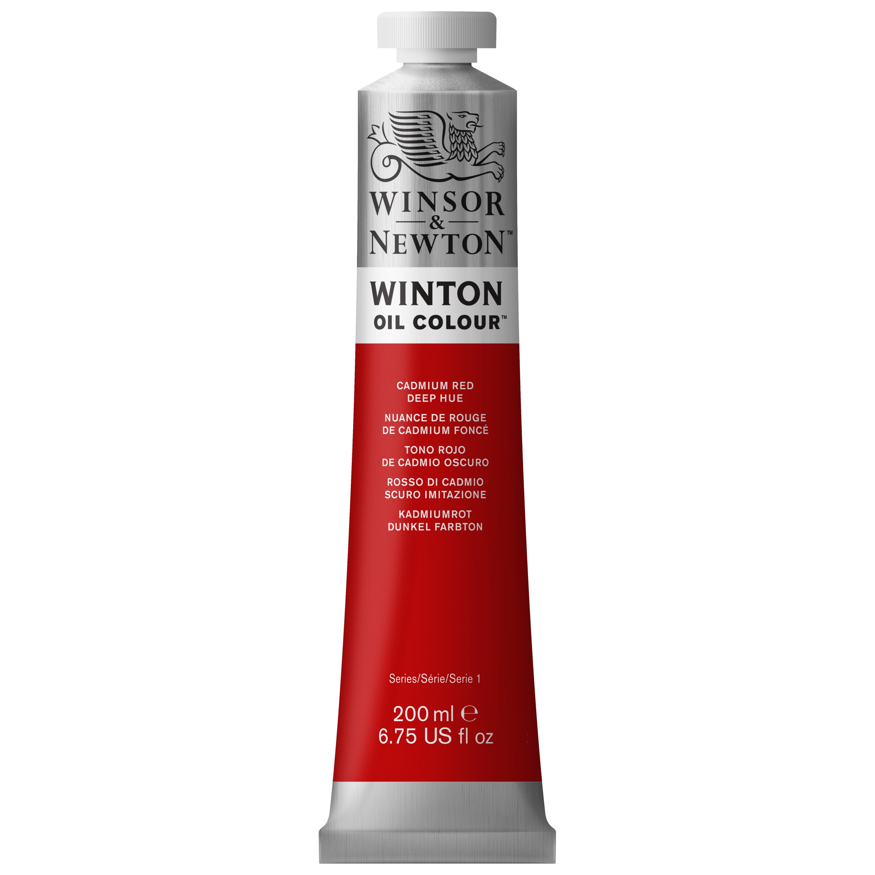 Winsor & Newton Winton Oil Color, 200ml, Cadmium Red Deep Hue