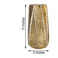 thumbnail image 3 of Efavormart 2 Pack 11" Gold Mercury Glass Vases Geometric Vases Flower Centerpieces, 3 of 11