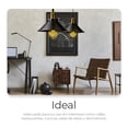 thumbnail image 4 of Raganet, 3 Lamparas de Techo Decorativas, Candelabro Colgante Vintage de Una Cabeza 22 Cent&iacute;metros de Di&aacute;metro, Lujoso y F&aacute;cil de Instalar, Focos no Incluidos (Socket, 4 of 9
