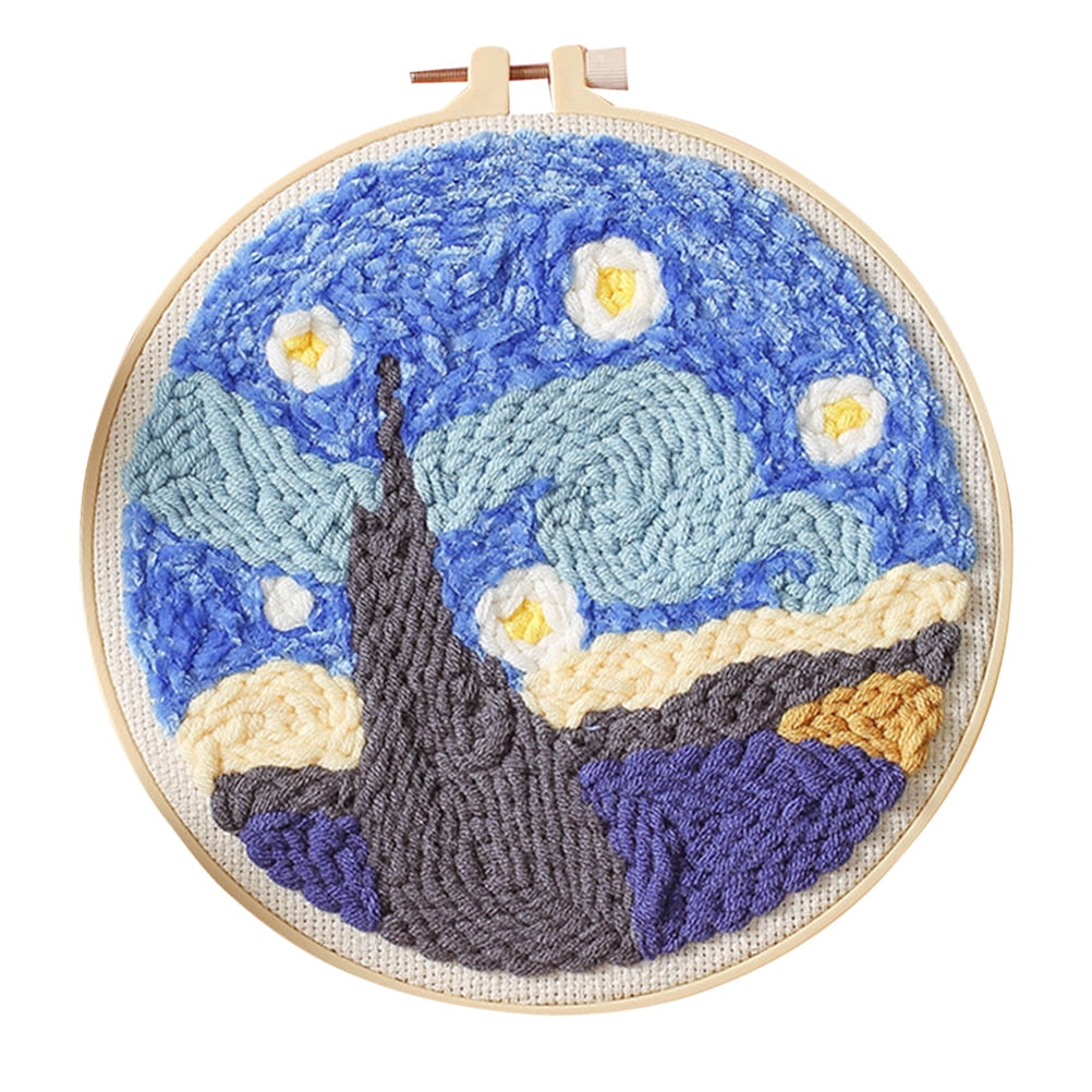 Kit Embroidery Punch Felting Starter Needle Tool Set Cloth Needlepoint