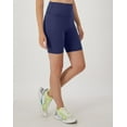 thumbnail image 2 of Hanes Moves Women's Bike Shorts with Internal Pocket, 7.25" Imperial Indigo L, 2 of 5