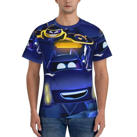 

Batwheels Men S Basic Short Sleeve T-Shirt， Moisture Wicking Odor Protection
